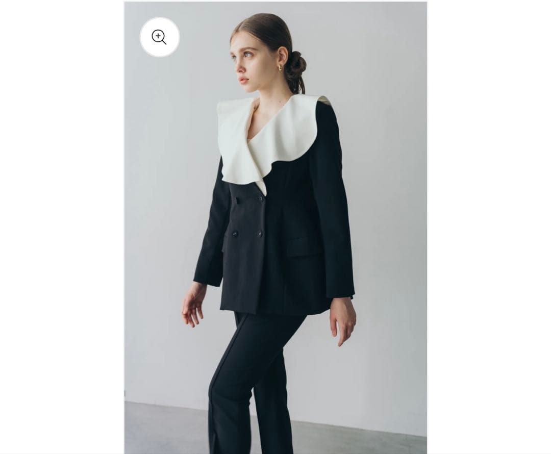 ジャケット・アウター CARLA Ruffle 2way Peplum Jacket -Black