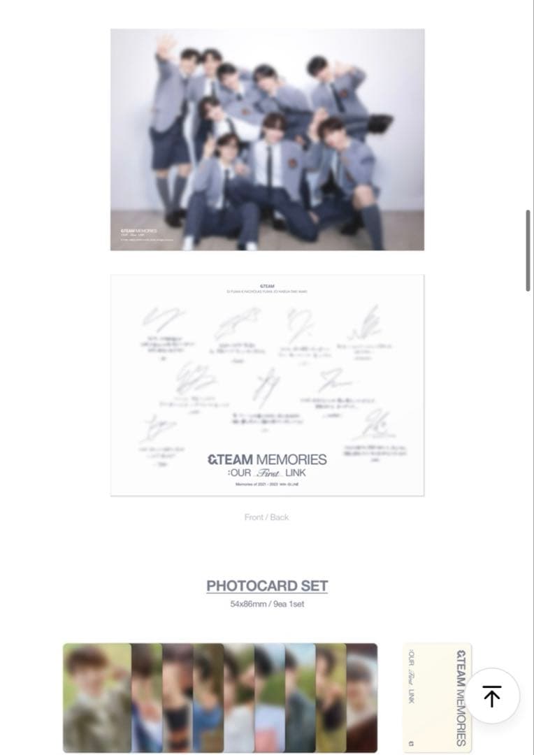 K-POP・アジア &TEAM MEMORIES : OUR FIRST LINK