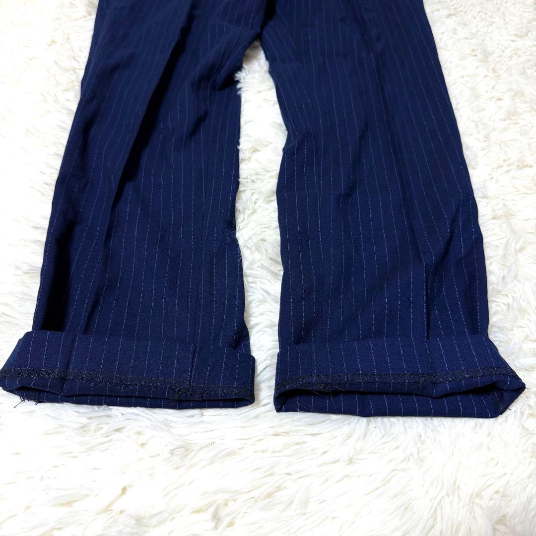 Wenergy 3ピース セットアップ スーツ ネイビー ストライプ 2XL