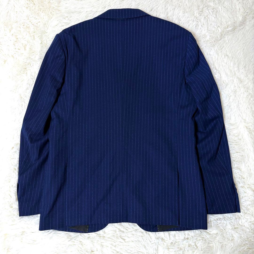 Wenergy 3ピース セットアップ スーツ ネイビー ストライプ 2XL