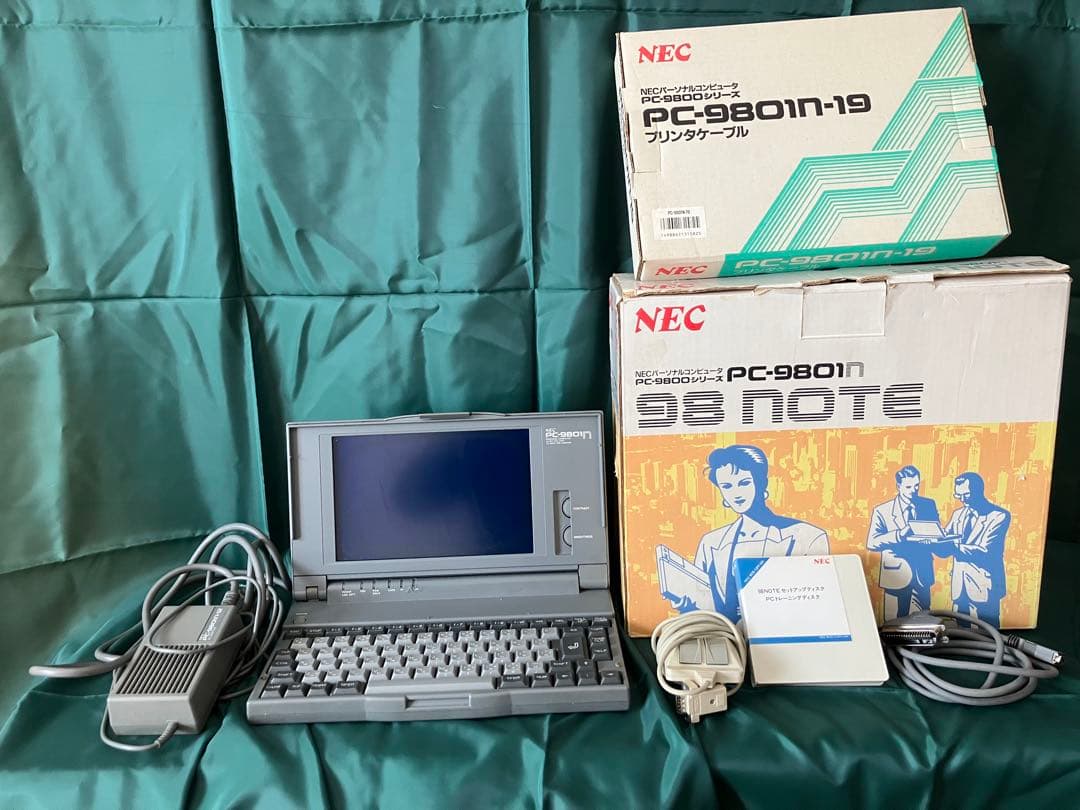 ❣️NEC PC-9801N ノートPC 本体❣️ 箱付きでお届け‼️ ジャンク品