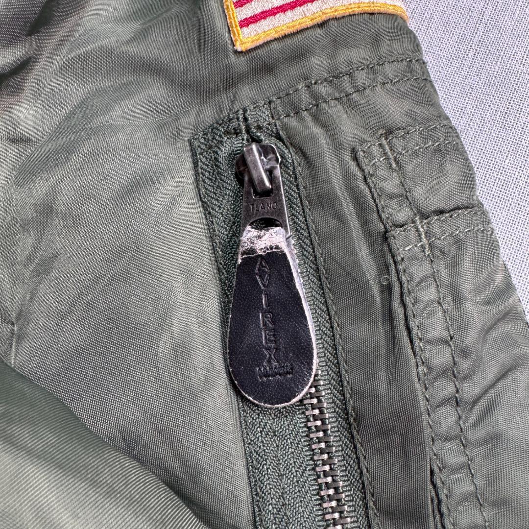 AVIREX MA-1 flight jacket 虎 ワッペン 刺繍 M
