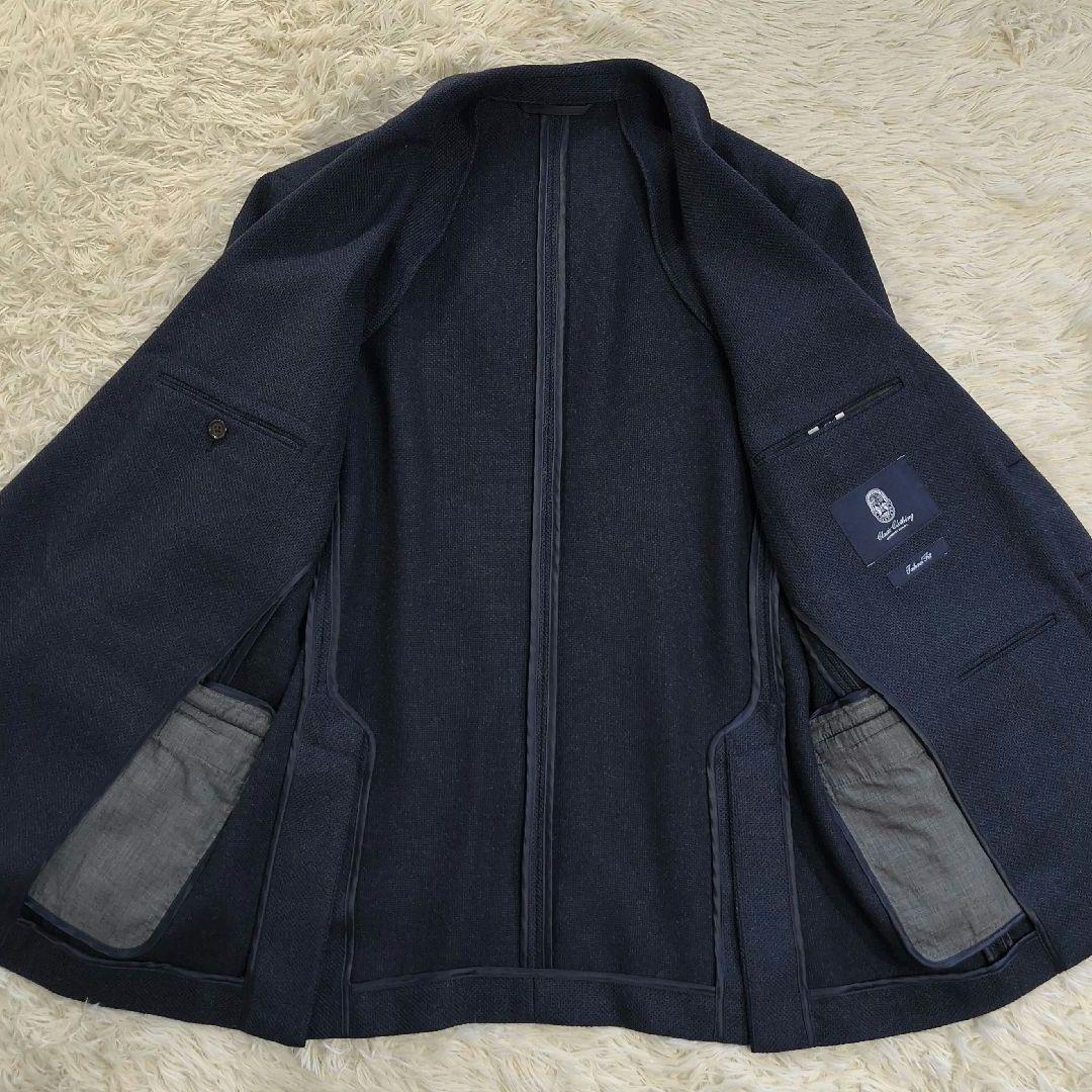 ♠トシ【ランズエンド】✨美品　テーラードジャケット　紺　AB6　XL