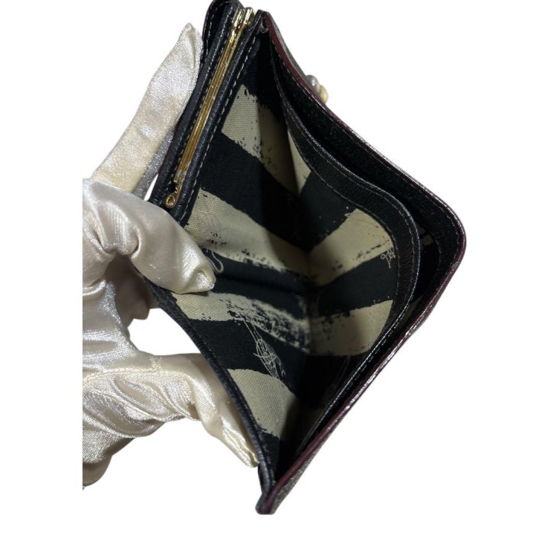 ヴィヴィアンウエストウッド 三つ折り財布 がま口 オーブ 黒 EXECUTIVE