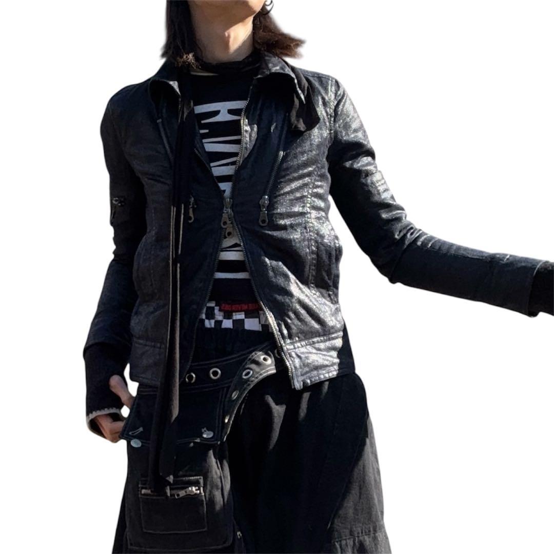 ジャケット・アウター 00s coating jacket Y2K opiumcore
