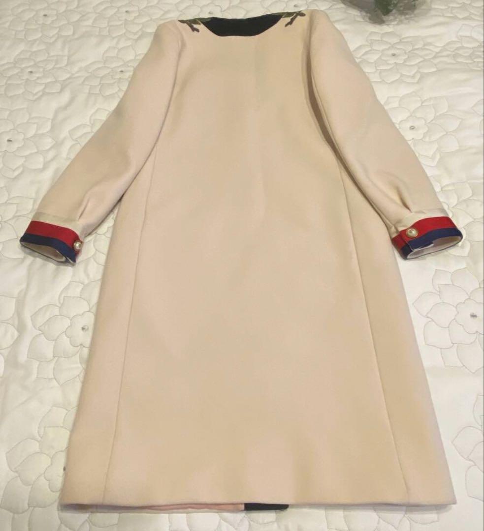 GUCCI(グッチ) 希少 アイボリー　フローラルモチーフ　春先コート　40