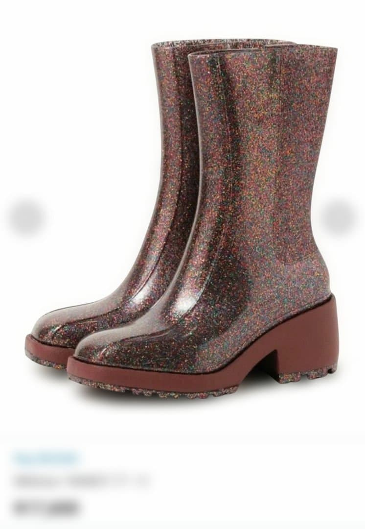 melissa グリッターレインブーツ Nancy　24