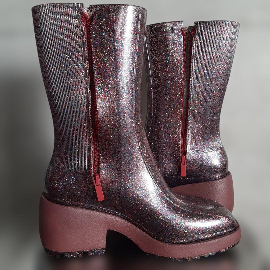 melissa グリッターレインブーツ Nancy　24