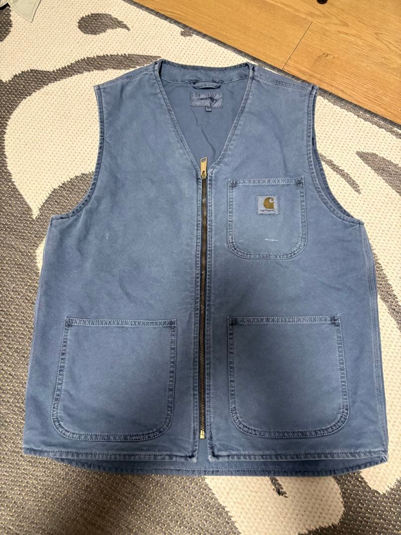 Carhartt ベスト ストームブルー