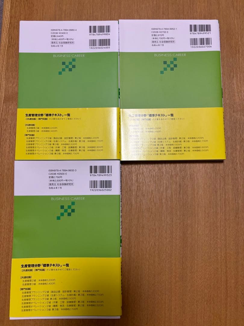 生産管理3級セット