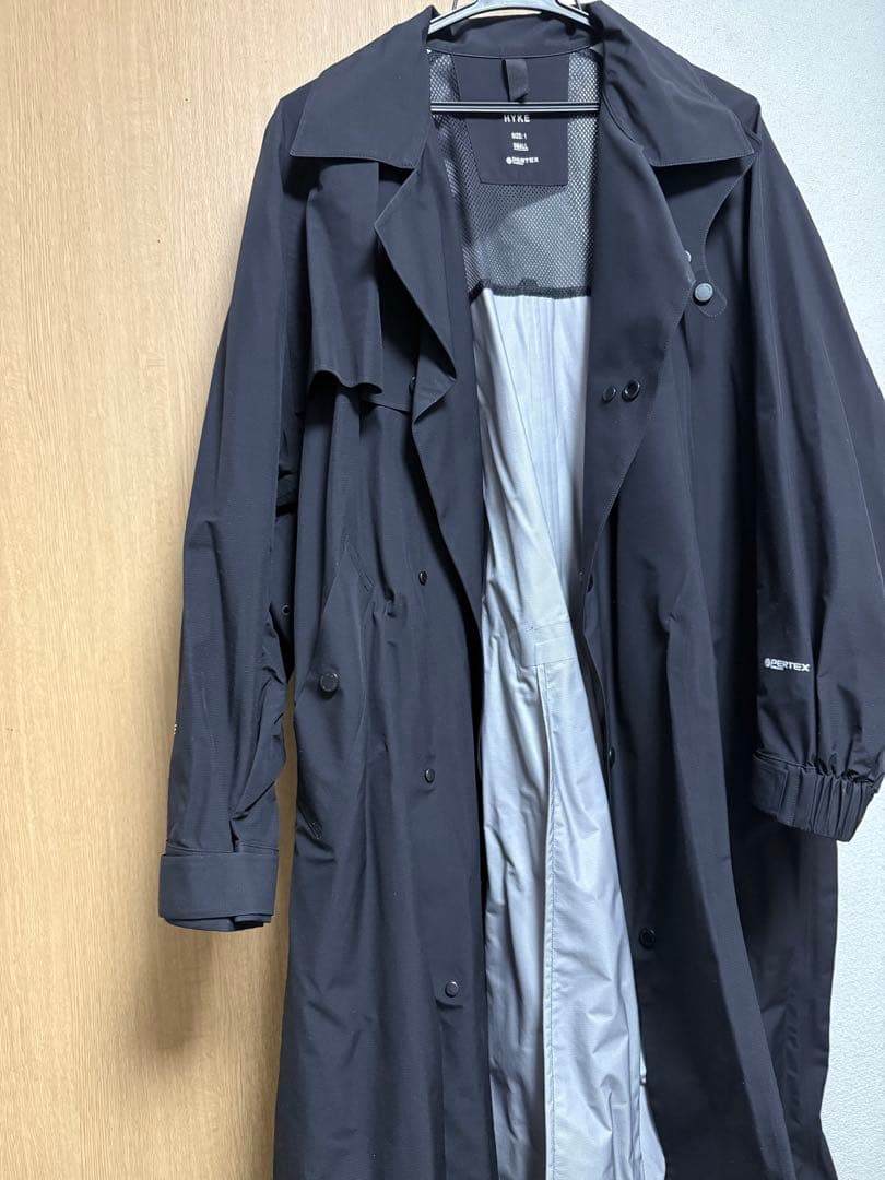 【匿名】HYKE(ハイク) PERTEX TRENCH COATナイロンコート