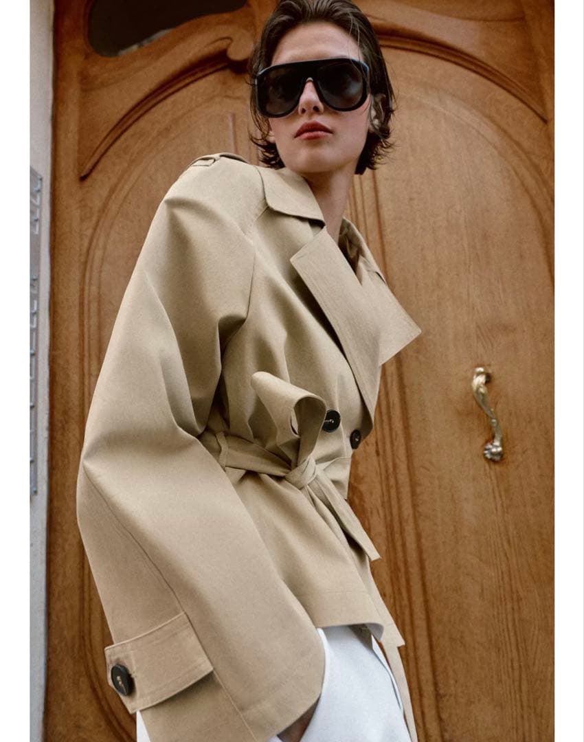 ZARA ショートトレンチコート S