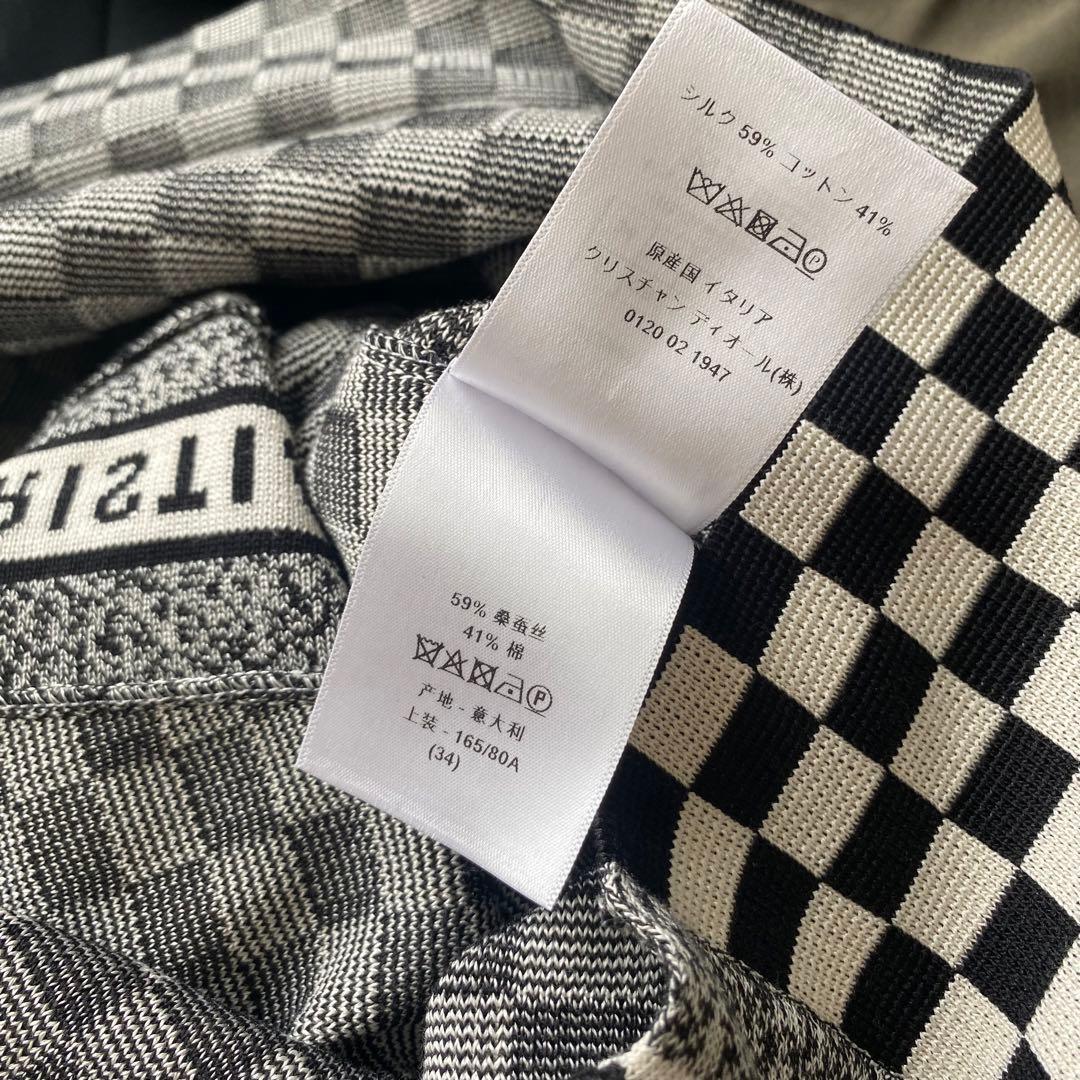 Christian Dior チェッカーパターン ワンピース