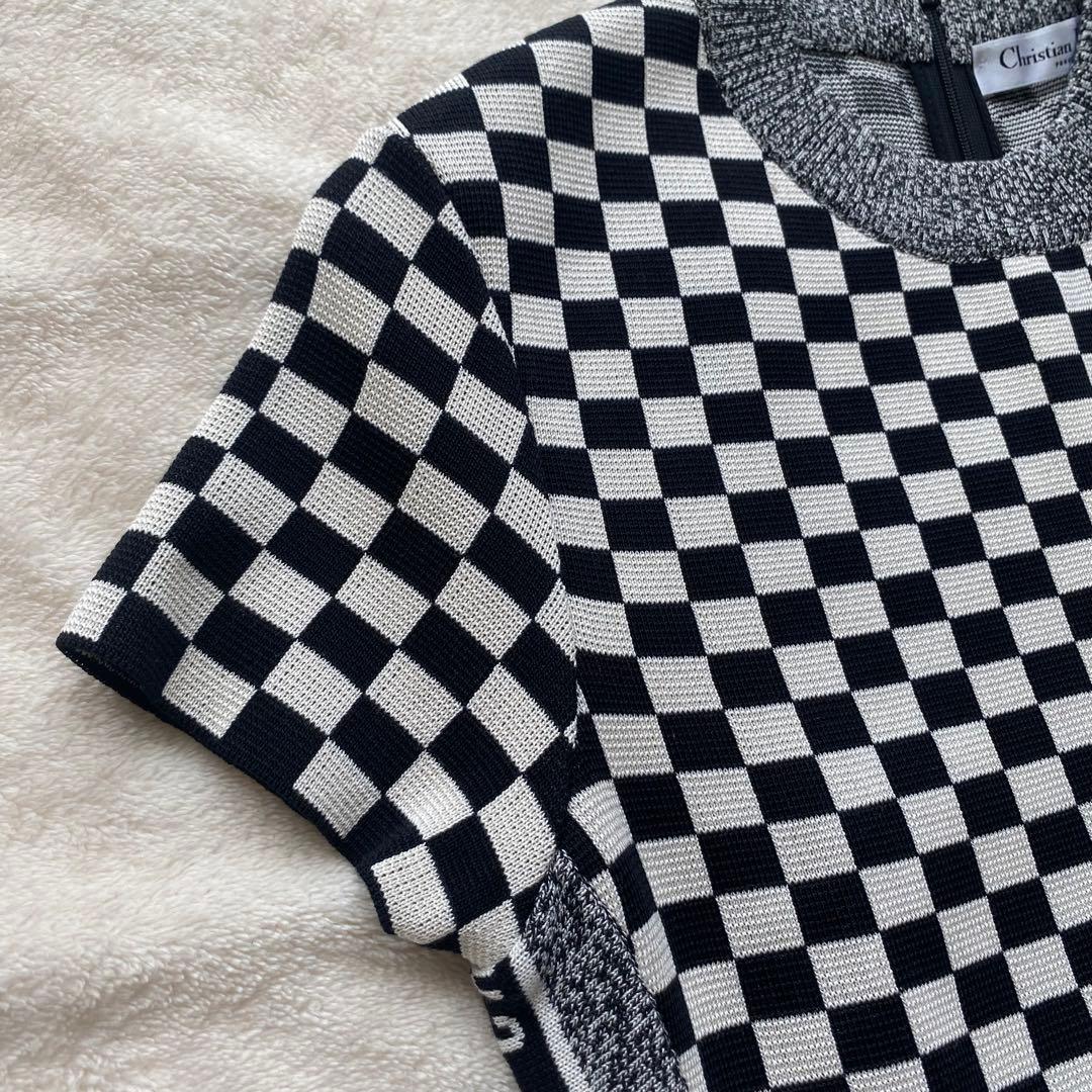 Christian Dior チェッカーパターン ワンピース