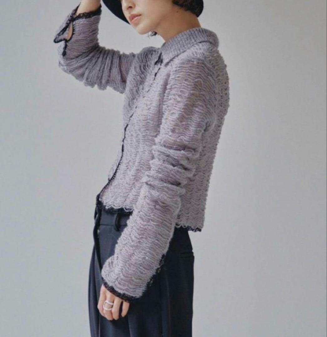 トップス TODAYFUL Mesh Jacquard Knitshirts