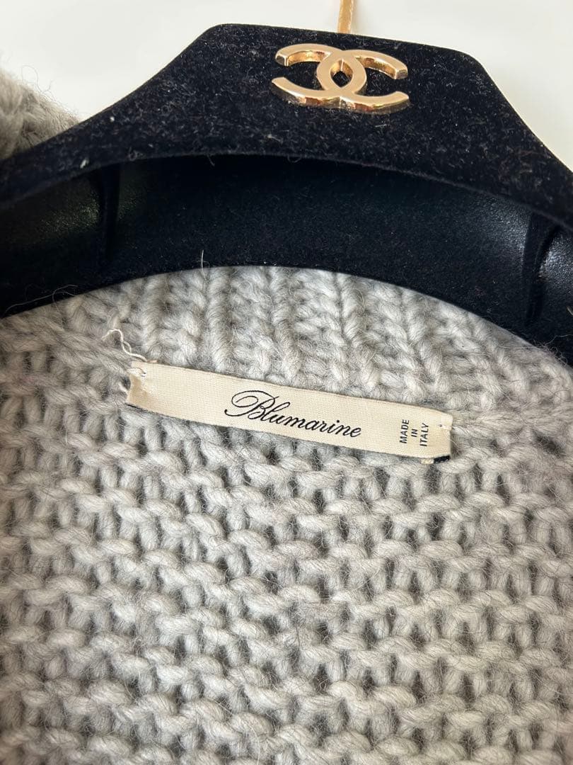 Blemarine グレー ニットカーディガン