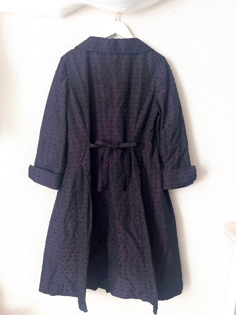 美品　M'S GRACY ダークパープル ロングコート 42