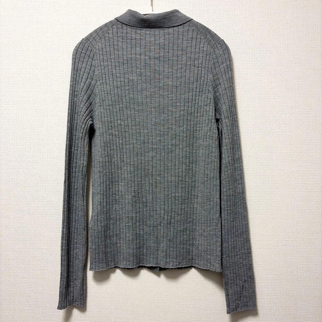 美品 Deuxieme Classe ポロシャツニット カーディガン グレー