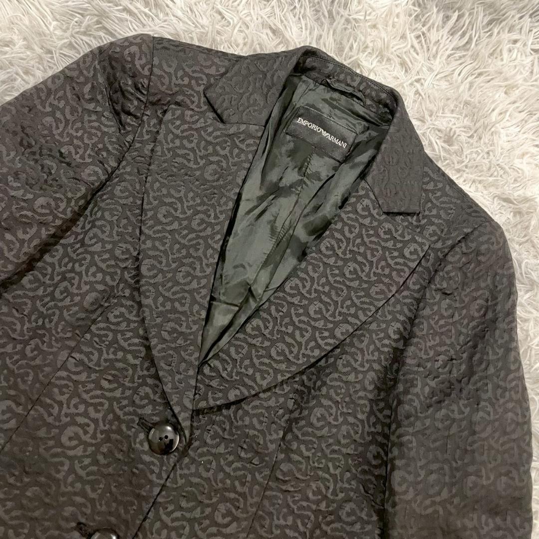 『EMPORIO ARMANI』ジャガードテーラードジャケット　長袖　イタリア製