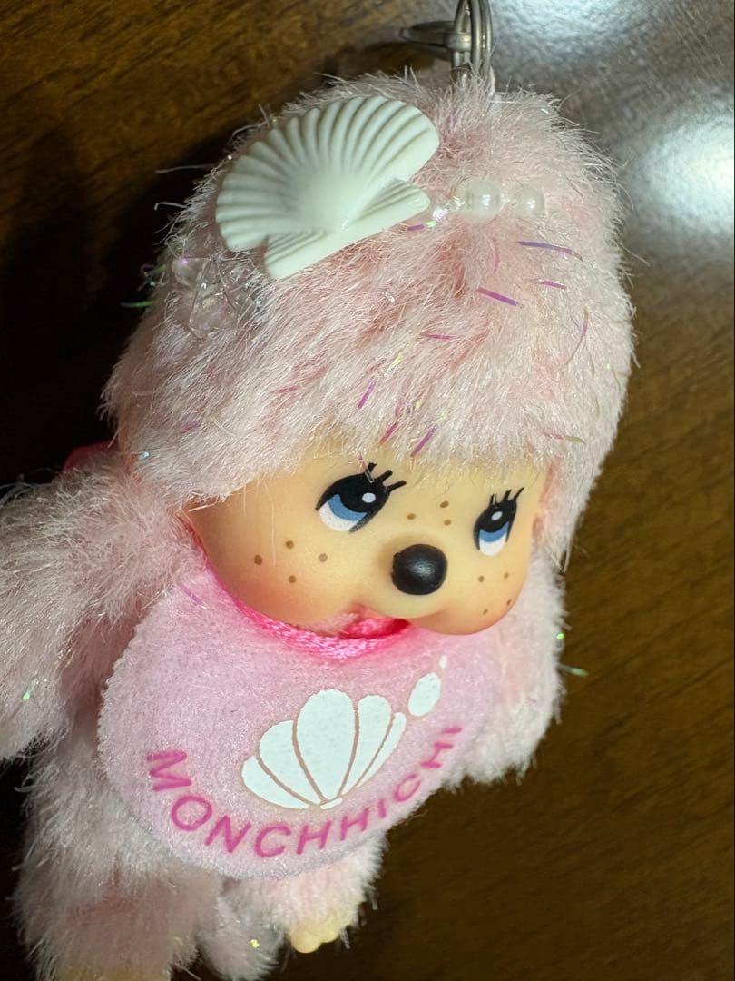 モンチッチ　ピンクぬいぐるみキーホルダー　三重県限定