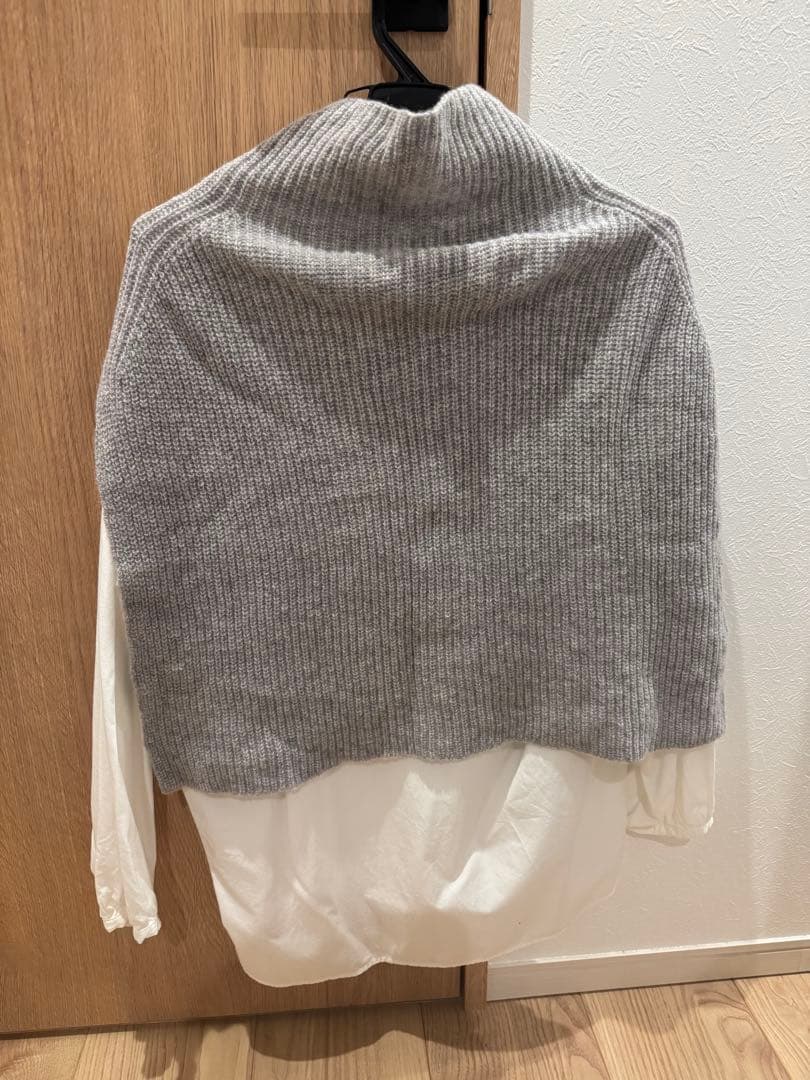 【relume別注 TWEEDMILL/ツイードミル】スリットニットポンチョ