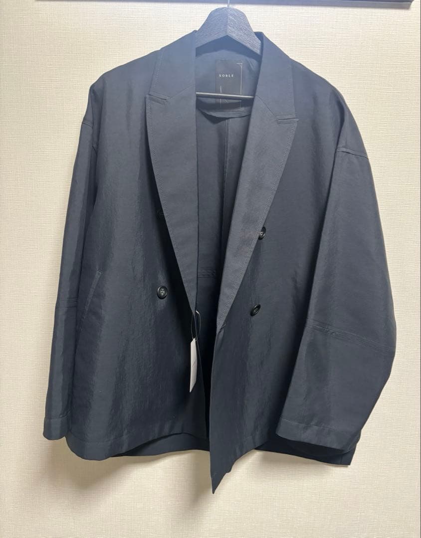 新品　NOBLE ライトフルクロスワイドスリーブコート　36