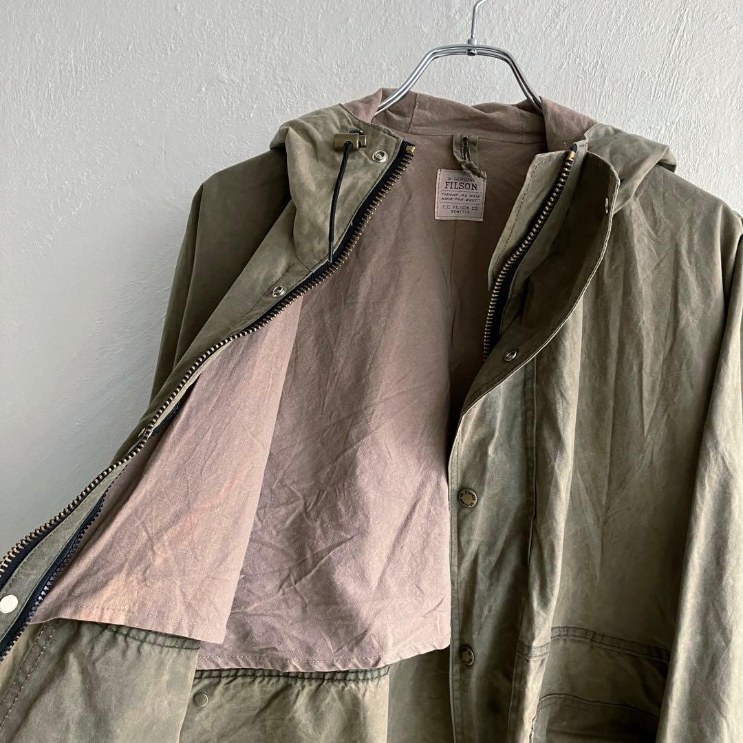 USA製 FILSON オイルドコットン フードジャケット フィルソン