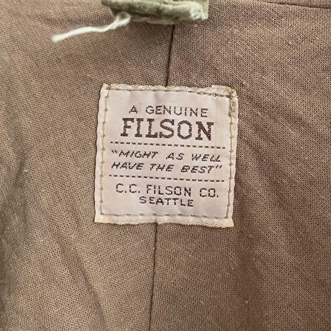 USA製 FILSON オイルドコットン フードジャケット フィルソン