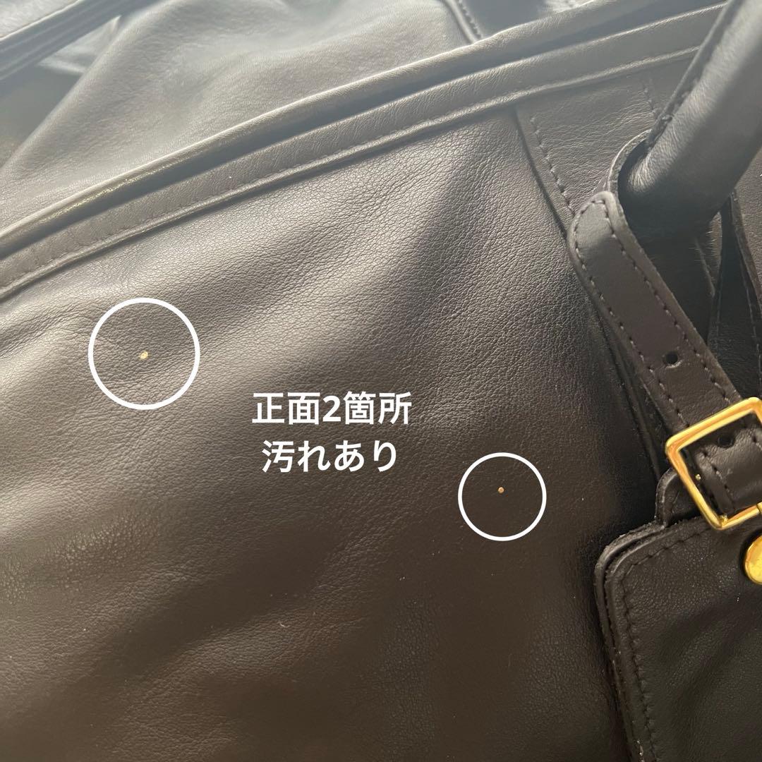 Y*A様 COACH ボストンバッグ　レザー　黒