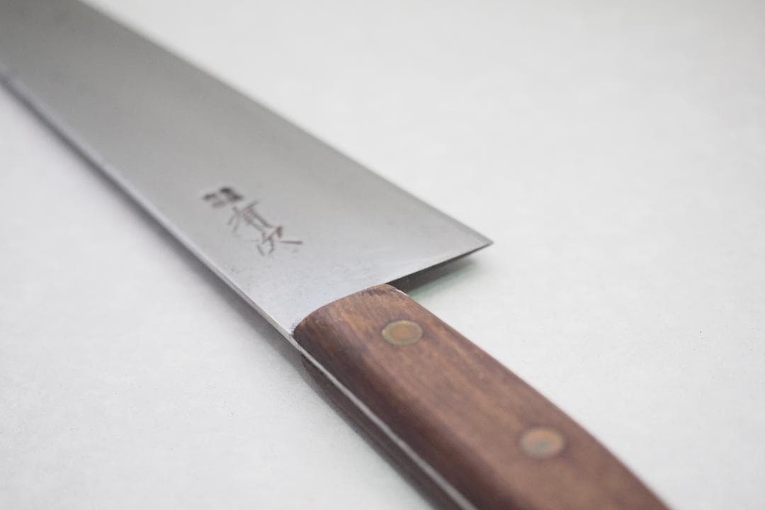 有次　牛刀（片刃）　尺１（33ｃｍ）スウェーデン鋼　K121