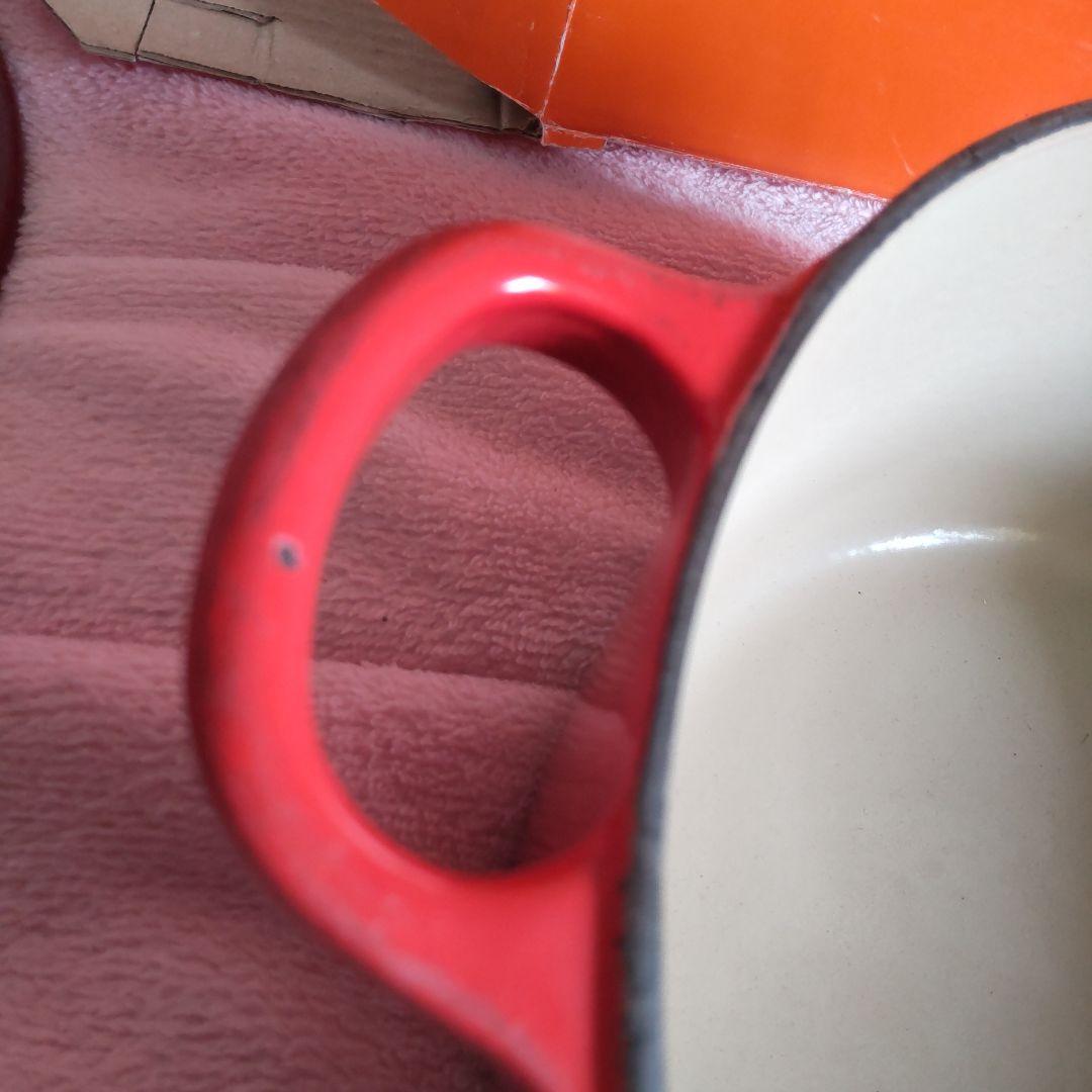 LE CREUSET 赤 鋳物ホーロー鍋 中型
