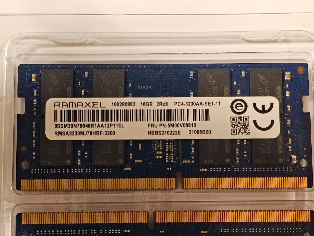 メモリー RAMAXEL DDR4-3200 SO-DIMM 32GB (2x16GB)