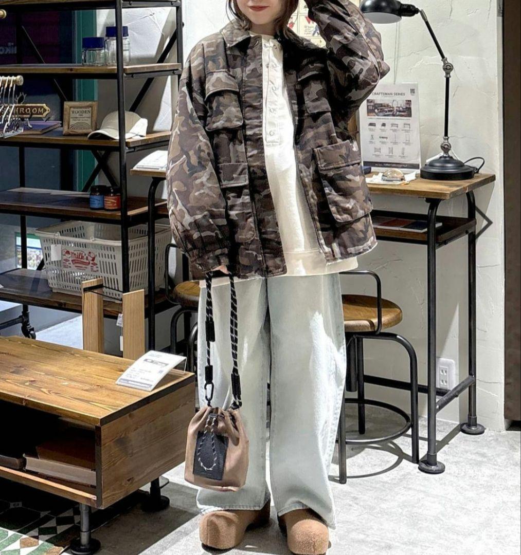 最終値下げ　新品　ニコアンド　中綿ミリタリーポケジャケット