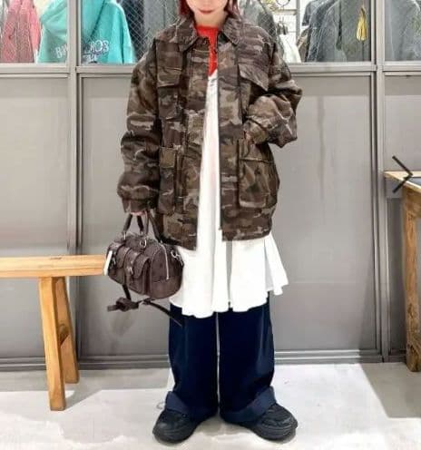 最終値下げ　新品　ニコアンド　中綿ミリタリーポケジャケット