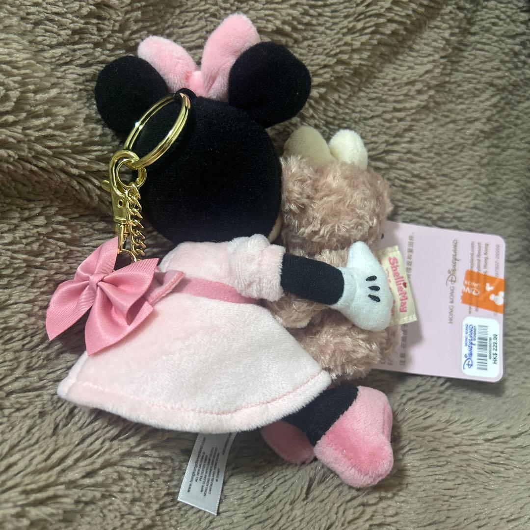 新作　香港ディズニー　ミニー&シェリーメイ　ぬいぐるみキーチェーン