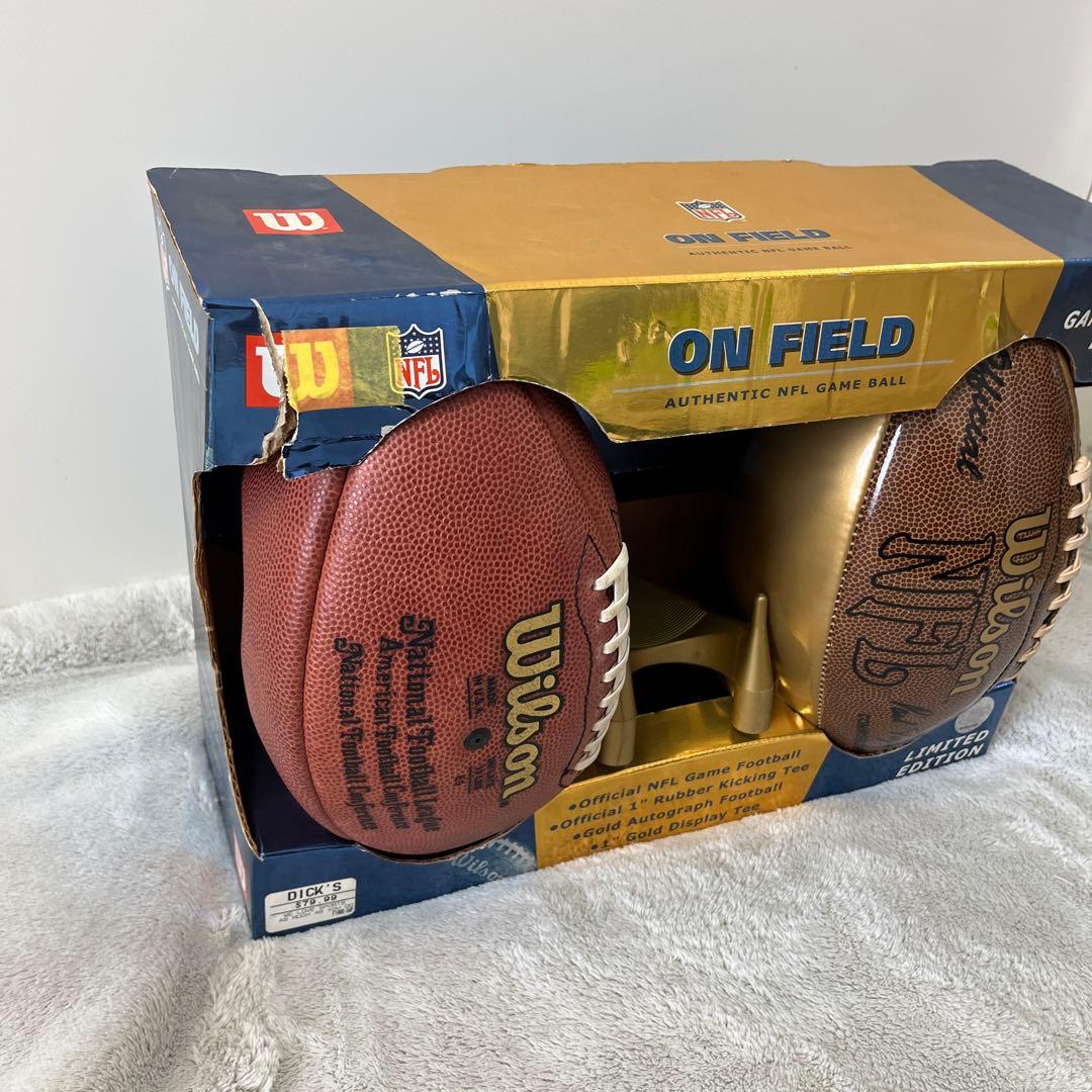 ウィルソン　NFL アメリカンフットボール　2個セット　インテリア　ボール
