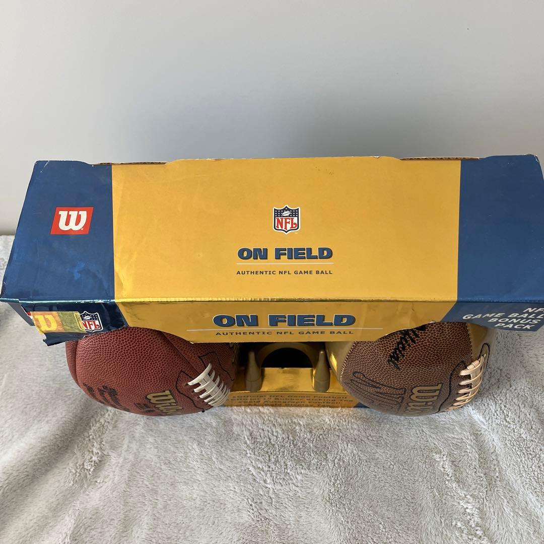 ウィルソン　NFL アメリカンフットボール　2個セット　インテリア　ボール