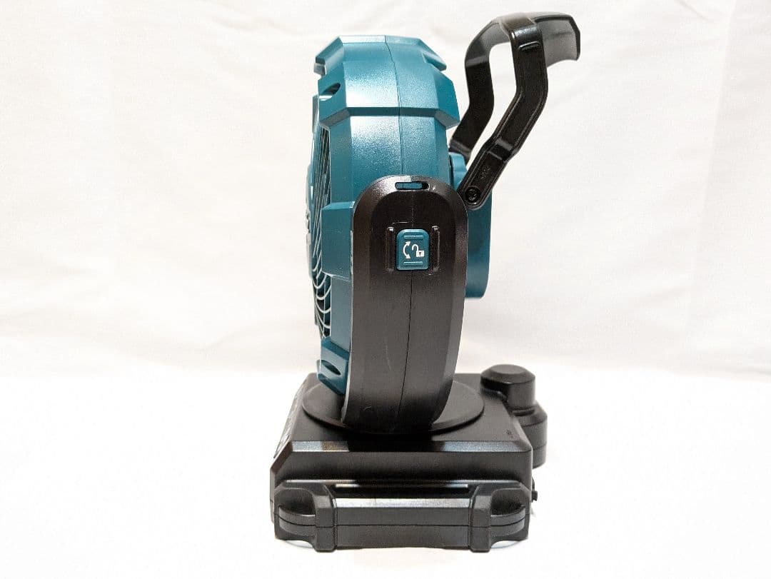 【美品】Makita 充電式ファン CF-102D 青 ACコード,三脚金具付
