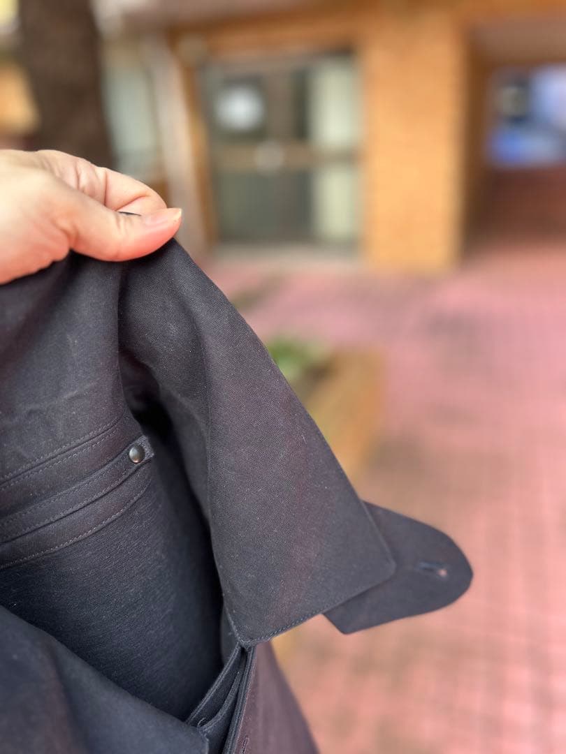 アプレッセ a.presse Motorcycle Half Coat navy