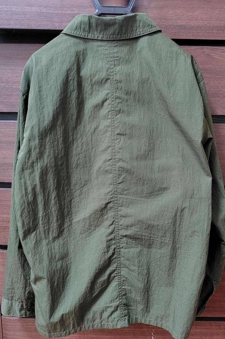 セール中 美品 FOB FACTORY フレンチシャツジャケット オリーブ LL