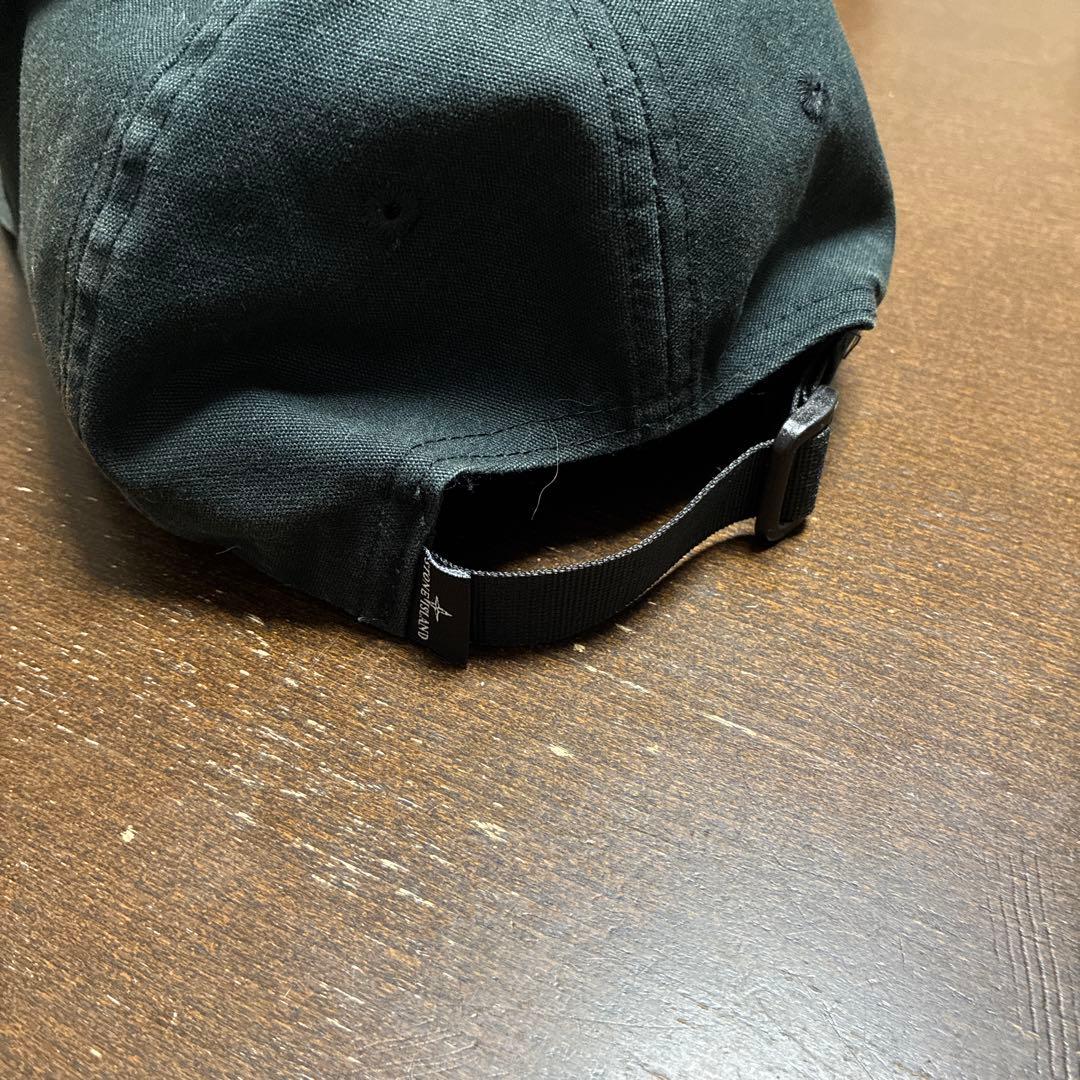STONE  ストーンアイランド　キャップ　ブラック　Mサイズ