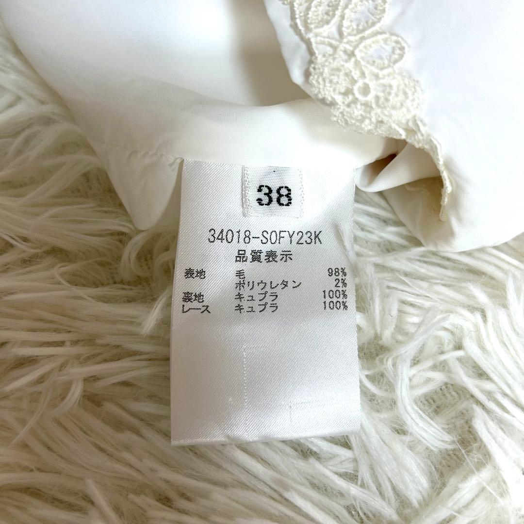 美品✨フォクシー 冬春に◎定価10万 ウール混 ストレッチ ワンピース