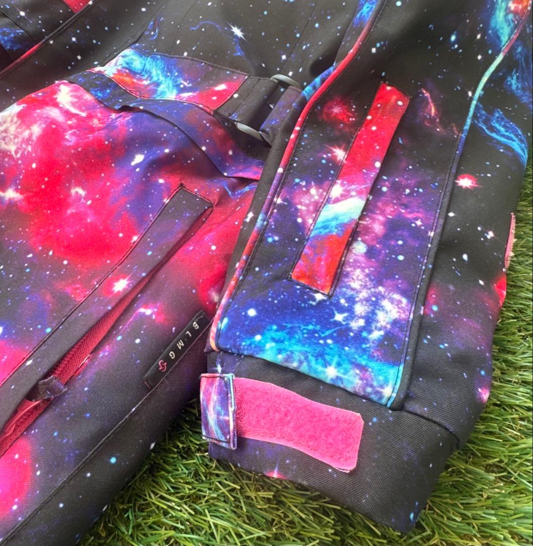 BLMG BlueMagic　スノーウェア　宇宙柄　つなぎ 140