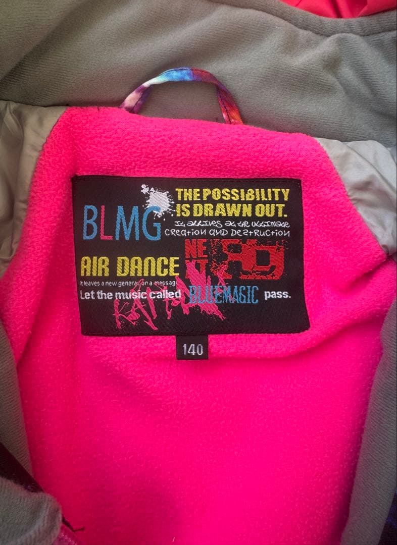 BLMG BlueMagic　スノーウェア　宇宙柄　つなぎ 140