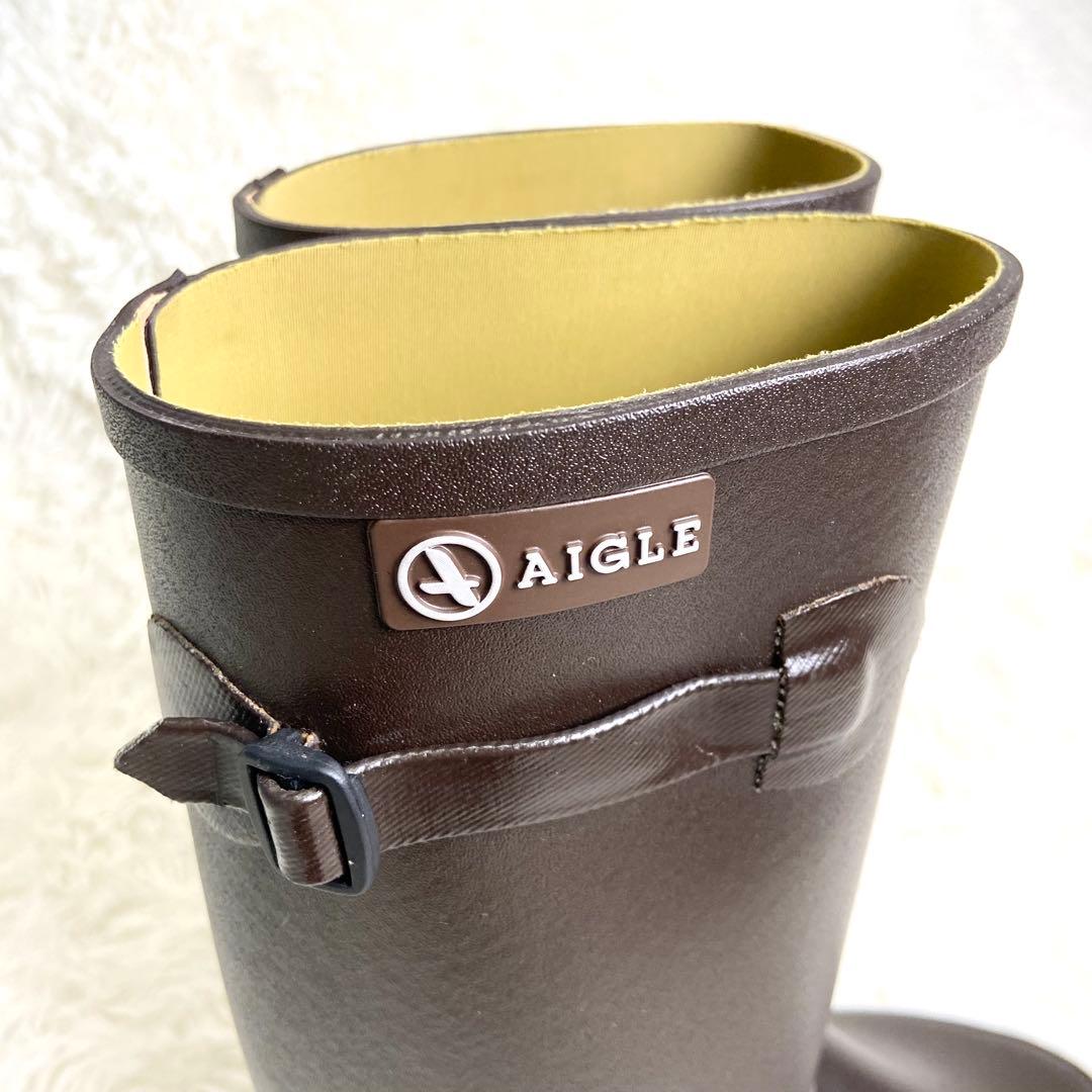 即日発送可✨AIGLE エーグル　レインブーツ　長靴 24〜24.5cm 38
