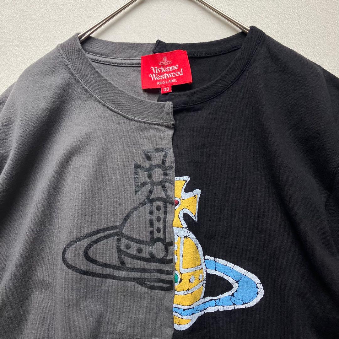 ヴィヴィアンウエストウッド アシンメトリー　オーブ Tシャツ半袖カットソー 00