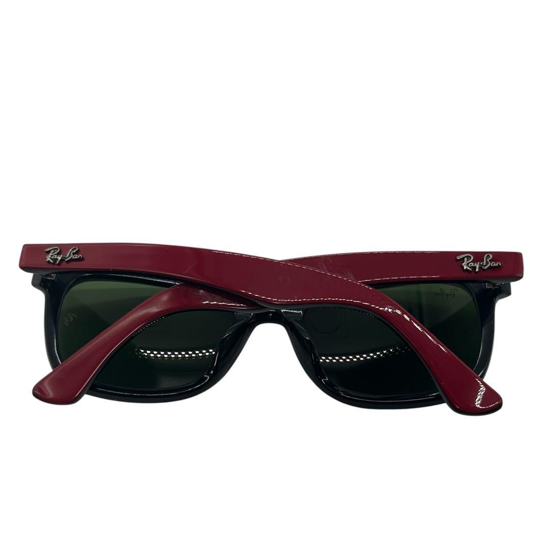【極美品】Ray-Ban RB2143 バイカラー サングラス ブラック×レッド