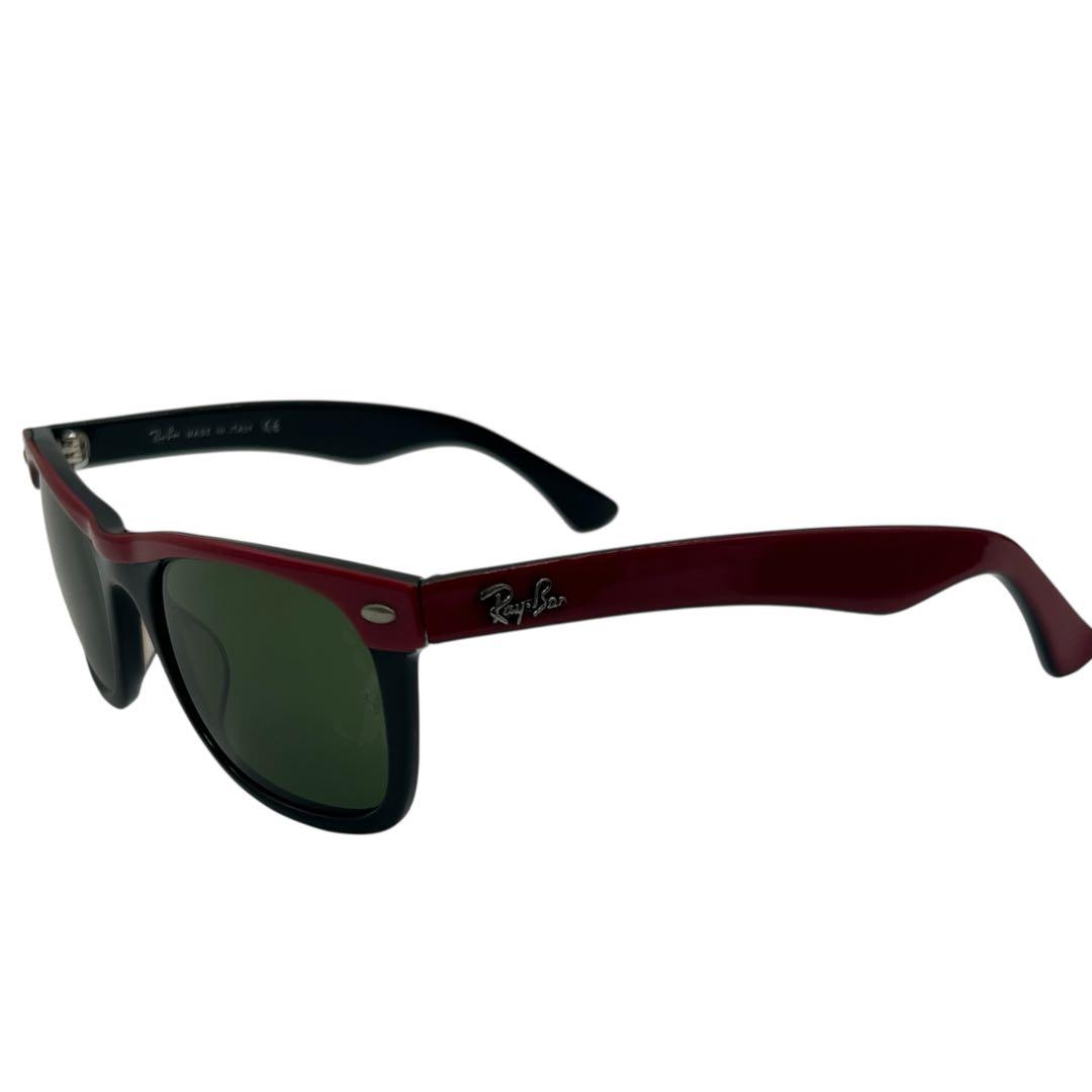 【極美品】Ray-Ban RB2143 バイカラー サングラス ブラック×レッド
