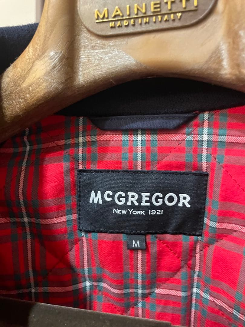 McGREGOR ドリズラージャケット裏地タータンチェック　G9 ネイビー