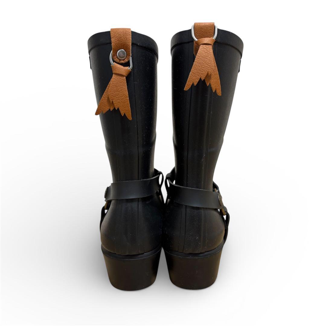 美品✨AIGLE エーグル ブラック 長靴 レインブーツ 38 24cm